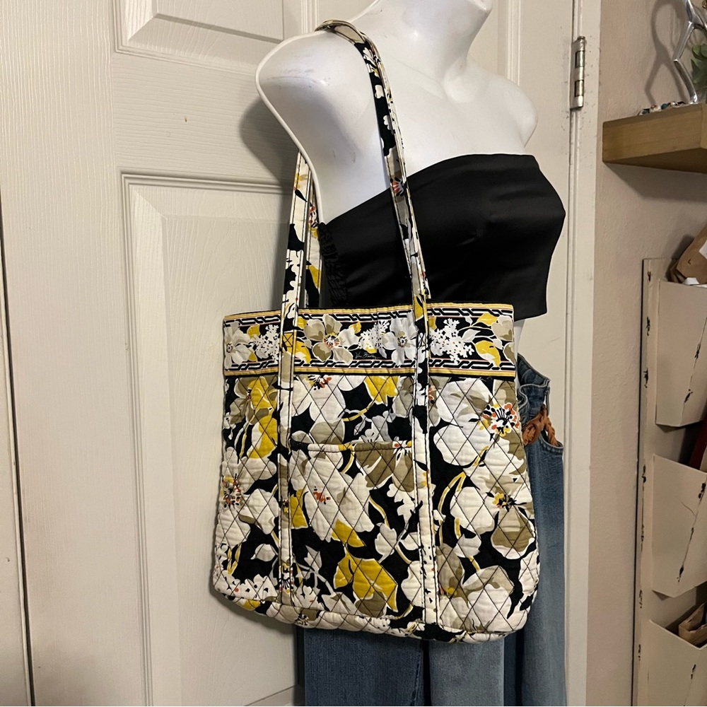 Vera Bradley Floral Quilted Open Tote Bag
